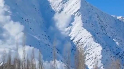 Erciyes Dağı'nda çığ düştü