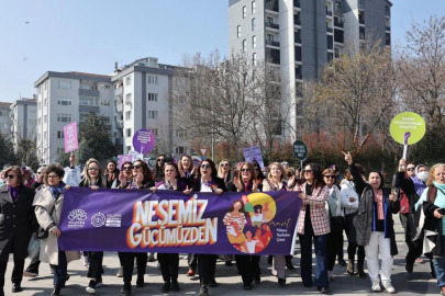 Nilüferli kadınlar eşitlik ve özgürlük için yürüdü