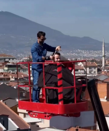 Bursa'da böyle berber görülmedi