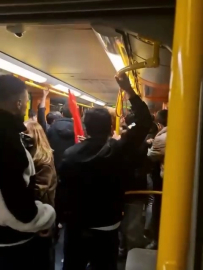 Bursa metrosunda eylem sonrası kavga