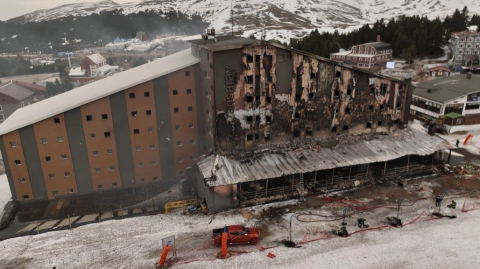 Uludağ otel yangınında gözaltı