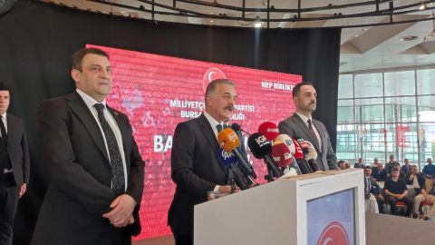 MHP Bursa İl Başkanlığı'nın bayramlaşma programından CHP'ye sert sözler