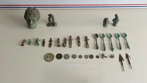 Bursa'da Roma dönemine ait tarihi eser yakalandı