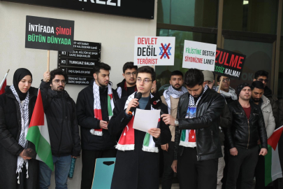 BTÜ'lü öğrencilerden Filistin'e destek
