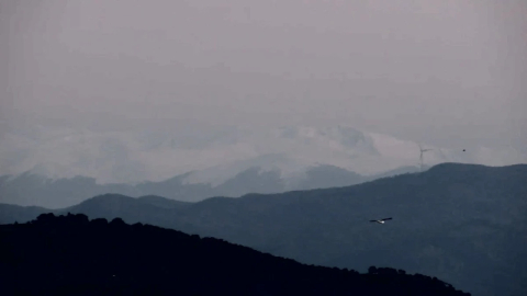 İstanbul'dan karlı Uludağ manzarası görüldü