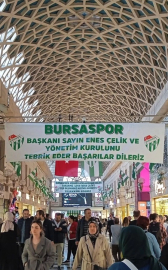 Kapalı Çarşı esnafından Bursaspor yönetimine tebrik