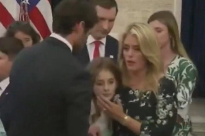 Türk kalp cerrahı Mehmet Öz'ün torunu bayıldı! Trump basını dışarıya çıkardı!