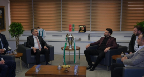 Bursaspor'un şampiyonluk kupası Yıldırım Belediyesi'nde