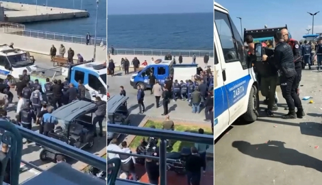 Sahil şeridini mesken tutan seyyar satıcılara operasyon