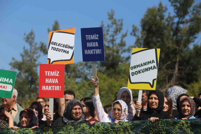 Bursa'da köylüler beton santrali için ayakta