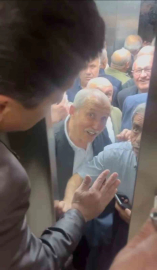 Bursa'da asansör krizi kahkahayla bitti