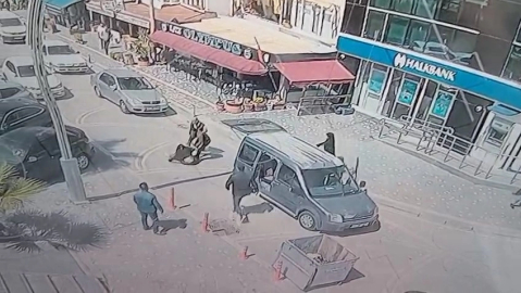 Genç kadını sürükleyip araca bindirmeye çalıştılar