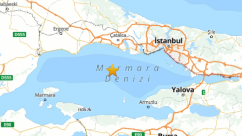 İstanbul'da 4 büyüklüğünde deprem! Bursa'da da hissedildi
