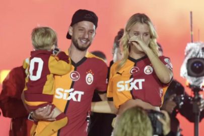 Mertens ve eşi Kat Kerkhofs’tan duygu dolu anlar