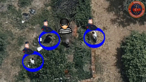 İznik’te film gibi operasyon! Suçlu dronla takip edilip yakalandı