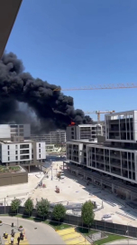 Bursa'da 8 katlı binada yangın