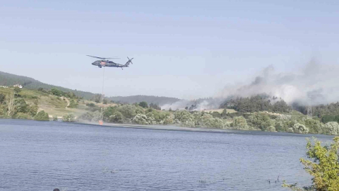 Bursa’daki orman yangınına havadan ve karadan müdahale devam ediyor
