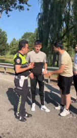 Ailesi kaza yapınca, polis ekipleri sınava yetiştirdi