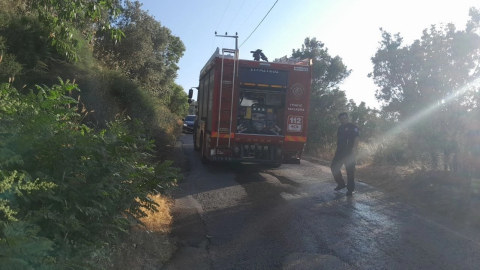 Bursa’da es dedirten olay!  Karga yangına neden oldu