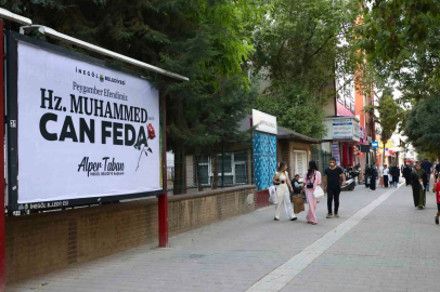 Bursa'nın o ilçesinde peygamber sevgisi billboardlara taşındı