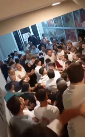 Gelinle damat şokta: Düğünde yumruklar konuştu!