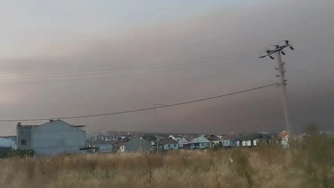 Bilecik’teki yangının dumanları Bursa’ya ulaştı