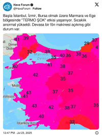 Türkiye termo şok yaşadı!