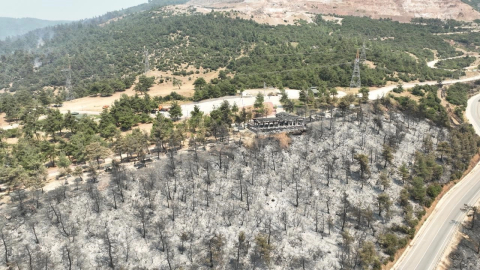 Tarihinin en büyük yangınından geriye bu manzaralar kaldı
