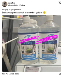 Ütü yapmak için özel satılan "Ütü Suyu" tartışma yarattı