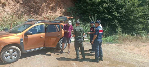 Gemlik'te ormanlarda dronlu denetim