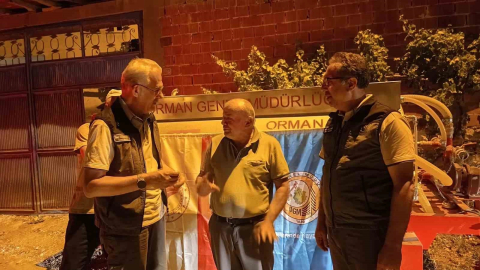 Patlak lastikle yangına koşmuştu:, OGM tanker hediye etti