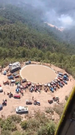 Bursa'da kahramanlar ordusu havadan görüntülendi