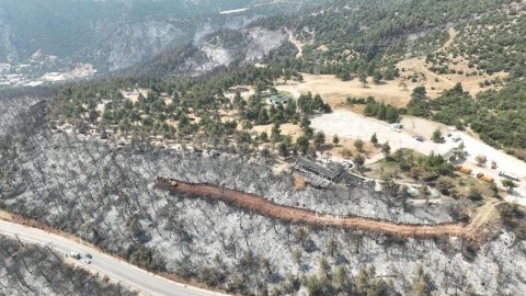 Gürsu kır lokantası ve terası küllerden temizlendi