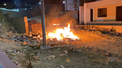 Bursa'da yangın alarmı! Bekçi inşaatta ateş yaktı