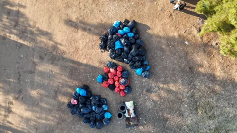 Bursa'da doğa aşığı gönüllülerden orman temizliği