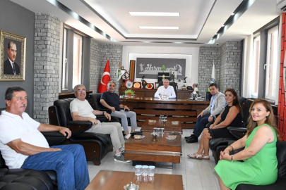 Başkan Aydın'dan Harmancık'a geçmiş olsun ziyareti