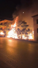 Bursa'da geceyi alevler aydınlattı!