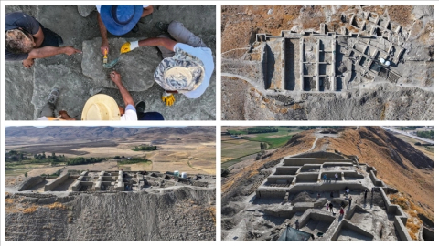 Çavuştepe Kalesi'nde savaşlarda kullanılan sapan taşları bulundu