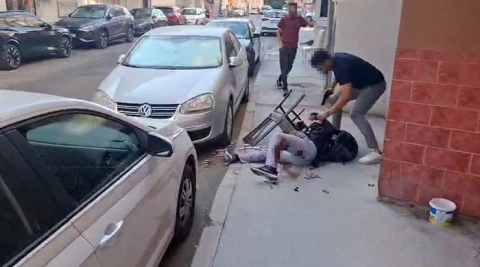 Balçova’da polis karakoluna saldıran zanlının yakalandığı anlar