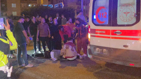 Bursa'da hafif ticari araç yayaya çarptı