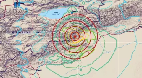 Kırgızistan'da korkutan deprem