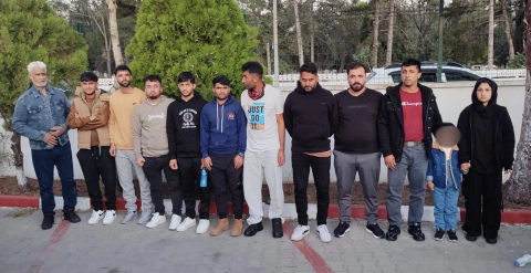 Edirne'de 12 düzensiz göçmen yakalandı