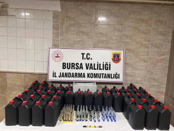 Bursa'da litrelerce alkol ele geçirildi!