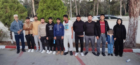 Edirne’de 12 düzensiz göçmen yakalandı