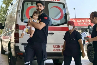 Yuttuğu ot 1 yaşındaki bebeği hastanelik etti!