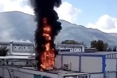 Bursa’da korkutan fabrika yangını
