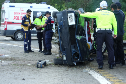 Otomobil takla attı: 2 yaralı