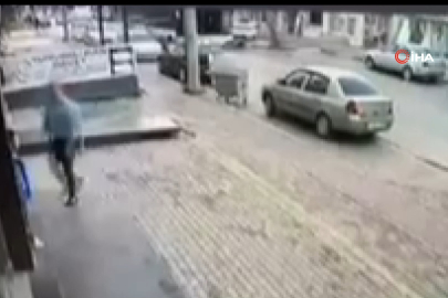 Bursa'da kaza anları kameralara yansıdı