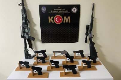 Bursa'da ruhsatsız silah imalatı: 4 kişi yakalandı