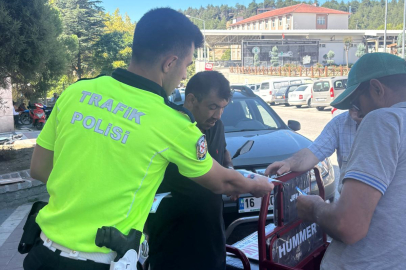 Harmancık'ta esnaf ve vatandaşlar polis ekiplerince bilgilendirildi
